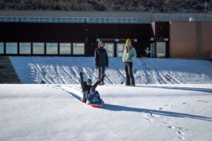 Park City sledding at the Ice Arena