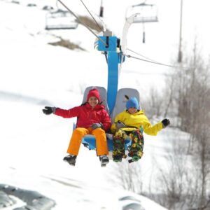 Park City Flying Eagle Zipline in the winter