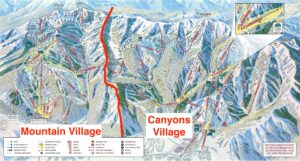 Park City Mountain Village and Canyons Village Map